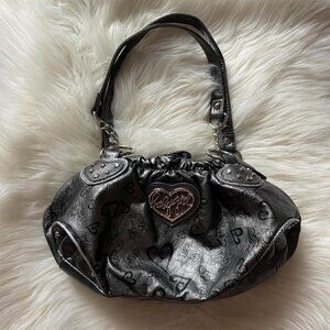 Y2K Grey “Babygirl” Shoulder Bag